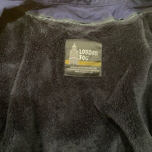 London Fog Blue Coat Lined with Removable Fleece Lining